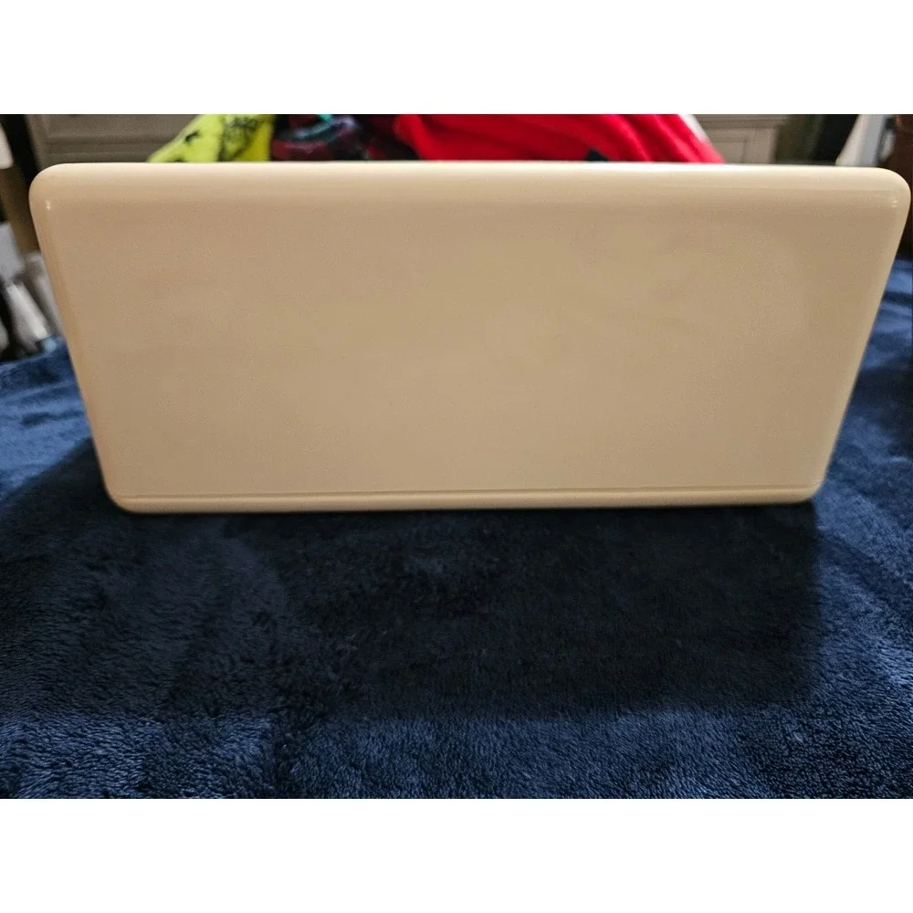 Vintage Burton Barone Cream Makeup Organizer Vanity Caddy Lipstick Holder USA